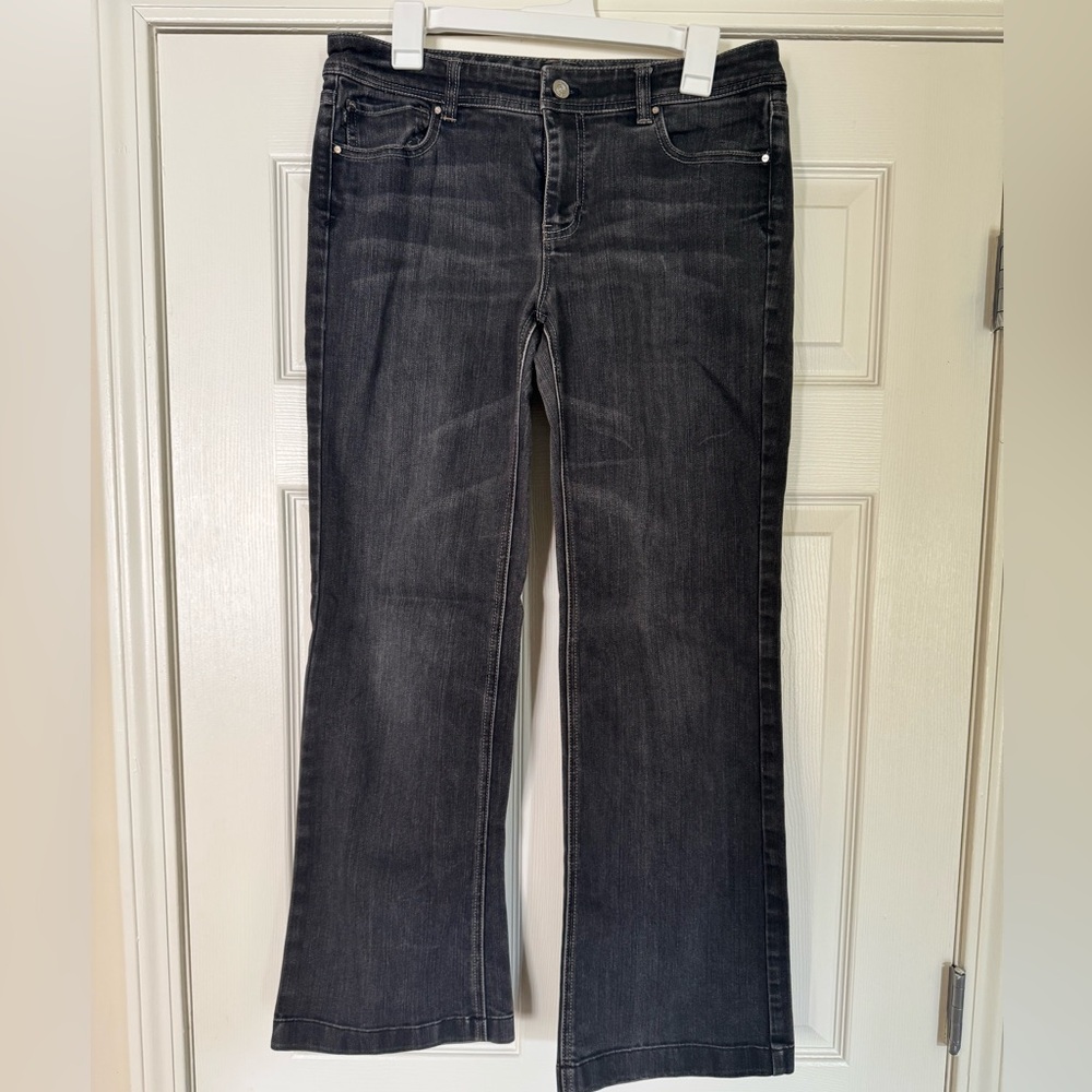 White House Black Market Black Boot Leg Jeans